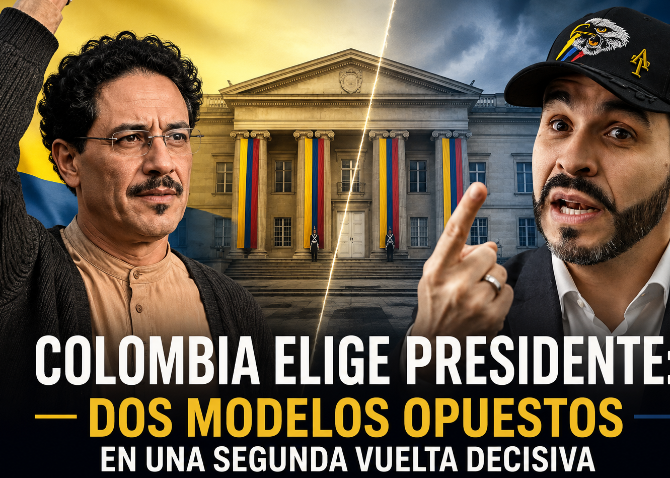 Colombia elige presidente: Dos modelos opuestos en una segunda vuelta decisiva
