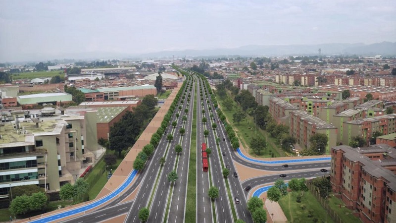 Foto: Administración Distrital  La nueva Calle 13 de la capital de la república que será reconstruida con el aporte del Gobierno Nacional y la Región Metropolitana Bogotá-Cundinamarca, iniciará su trabajo de campo en el 2023 y terminará en el 2026.