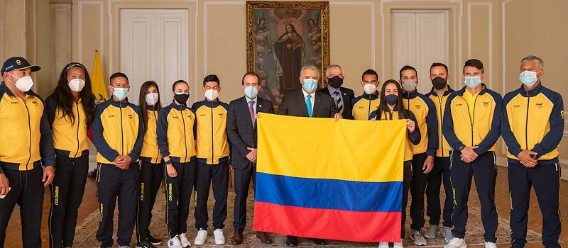 “Ustedes van con la misión de traer el mayor número de medallas olímpicas para Colombia”, afirmó el presidente Duque 