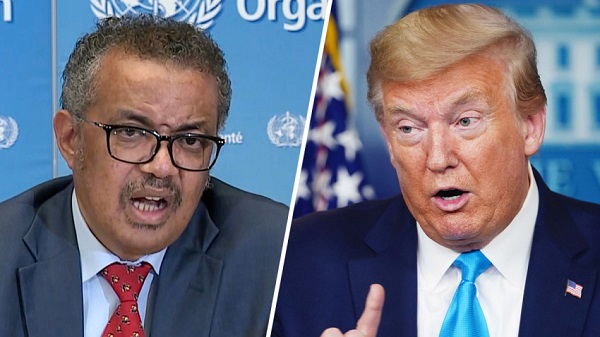 En medio del azote del coronavirus a nivel mundial y que ha contagiado a 1,9 millones de personas y le ha quitado la vida a 125.000, el presidente de los Estados Unidos Donald Trump ordenó de inmediato suspender los fondos de su país en la organización Mundial de la Salud-OMS-.