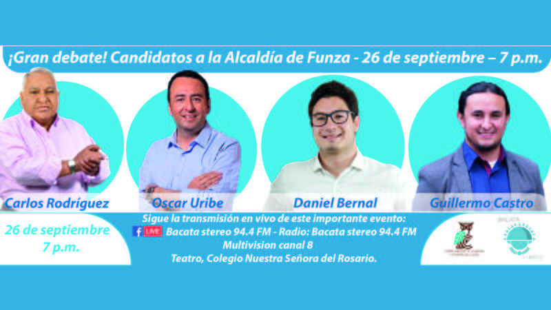 El Gran Debate con candidatos a la alcaldía de Funza