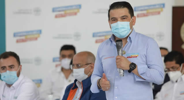 Entre otros datos el gobernador informó que cuenta con un equipo de 212 vacunadores, 141 intramurales y 71 extramurales, 125 IPS vacunadoras y 126 puntos de atención.