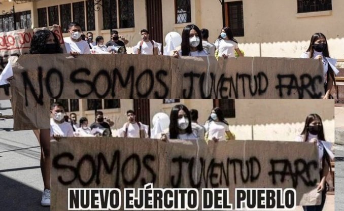 La publicación del presidente de FEDEGAN, José Felix Lafaurie Rivera, donde una foto editada con jóvenes sosteniendo una valla con un mensaje los hace ver como “somos juventud Farc, nuevo Ejército del Pueblo” y que realmente dice: “No somos juventud Farc”, en momentos de la visita del presidente Iván Duque Márquez a Samaniego en Nariño, después de la masacre, llevó al exministro Parmenio Cuellar Bastidas a condenar y rechazar el montaje de la publicación.